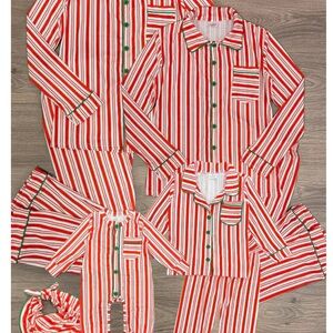 Striped Red and White Kids Pajama Set
